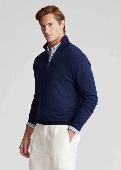 Sueter Polo Ralph Lauren Hombre Azul Marino - Birdseye Cotton-Blend - QIEVO1907